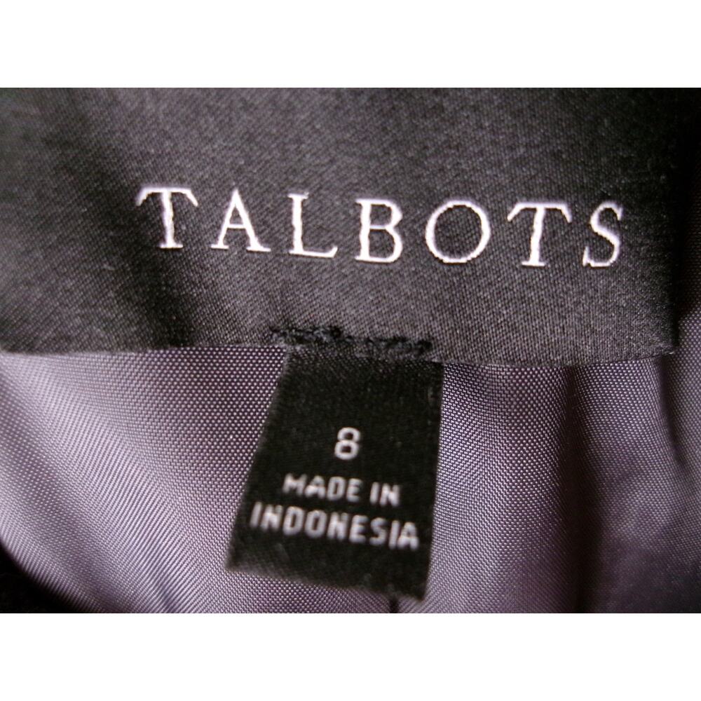 Talbots Wool Blend Plaid Military Jacket Size 8 Crest Buttons Equestrian Preppy - Picture 4 of 8